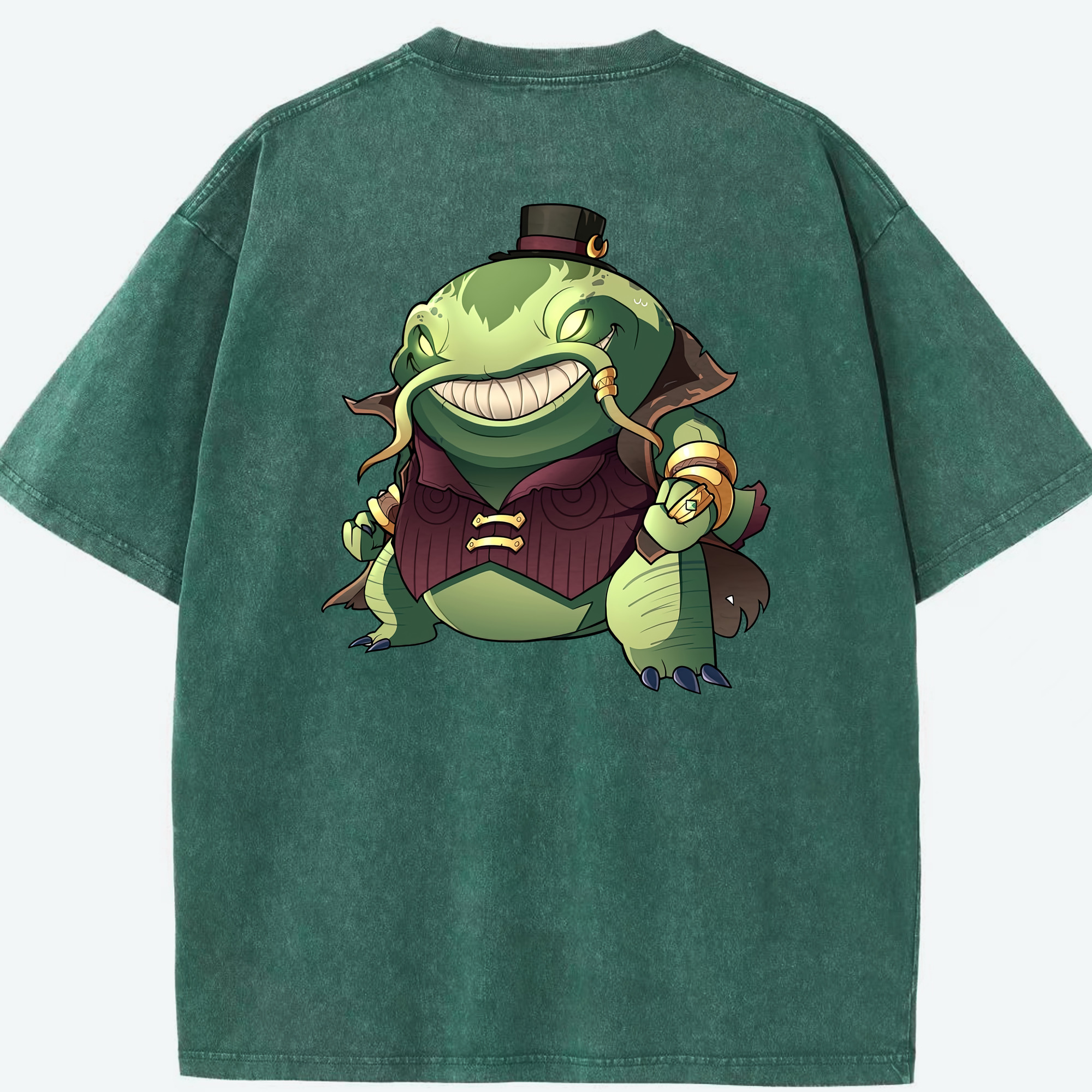リーグ・オブ・レジェンド League of Legends LOL 綿100% ヴィンテージ風 半袖Tシャツ（背面プリント）